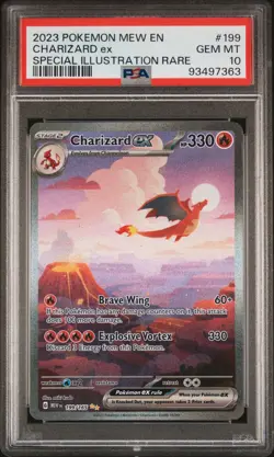 2023 Pokemon Mew En-151 #199 Charizard Ex Special Illustration Rare PSA 10 - Image 1