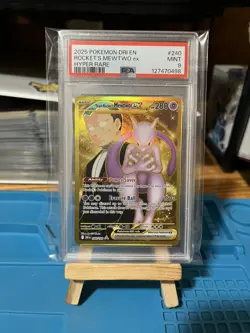 Pokemon TCG Team Rockets Mewtwo EX 240/182 Destined Rivals Hyper Rare PSA 9 MINT - Image 1
