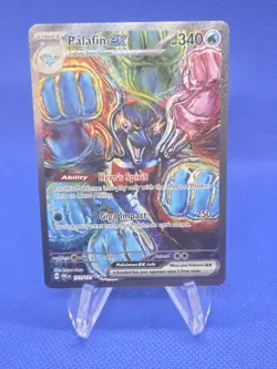 Pokemon Prismatic Evolutions Palafin ex 151/131 Special Illustration Rare NM - Image 1
