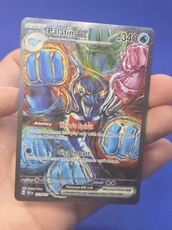 Pokemon Prismatic Evolutions Palafin ex 151/131 Special Illustration Rare NM - Image 2