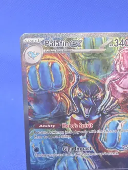 Pokemon Prismatic Evolutions Palafin ex 151/131 Special Illustration Rare NM - Image 3