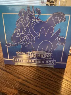 Pokemon Elite Trainer Box Battle Styles 2021 Sword and Shield Blue New Sealed - Image 1