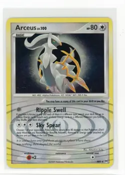Pokemon Arceus #AR5 Arceus (AR5) Holo Rare - Image 1