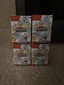 Lot Of 4 Pokemon TCG Scarlet Violet Prismatic Evolutions Booster Bundles Sealed - Image 2