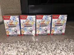 Lot Of 4 Pokemon TCG Scarlet Violet Prismatic Evolutions Booster Bundles Sealed - Image 3