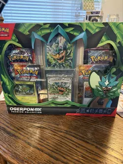 Ogerpon ex - Premium Collection Box | Pokemon TCG - 6 Booster Packs! NEW SEALED - Image 1