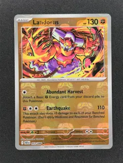 Landorus Master Ball 053 Pokemon Black Bolt BLK 2025 NM ?????? - Image 1