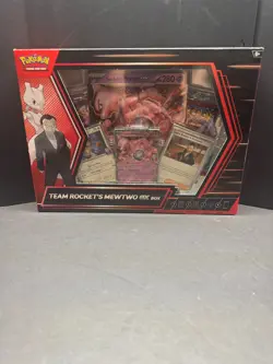 New Sealed Pokemon TCG Destined Rivals Team Rocket's Mewtwo Ex Box **Free Ship** - Image 1