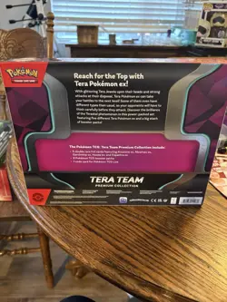 Pokemon Tera Team EX Premium Collection 5 Foils 9 TCG Booster Packs NEW Sealed - Image 4