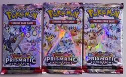 3 Pokemon Booster Packs Scarlet &Violet Prismatic Evolutions TCG sealed D - Image 1