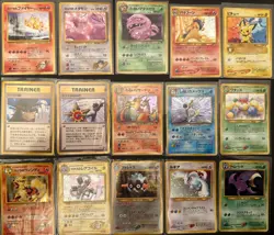 WOTC Pokemon Japanese Lot Banned Binder GYM Fossil Neo Holo Lot Lugia Charizard - Image 1
