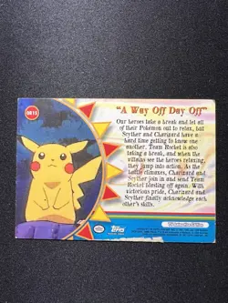 TOPPS POKEMON ORANGE ISLANDS SERIES 3 A WAY OFF DAY OFF #OR15 BLUE LOGO 2000 - Image 4