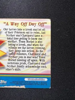 TOPPS POKEMON ORANGE ISLANDS SERIES 3 A WAY OFF DAY OFF #OR15 BLUE LOGO 2000 - Image 5