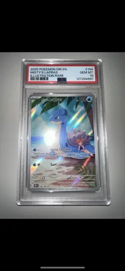 Pokemon Destined Rivals Misty’s Lapras PSA 10 - 194/182 - Image 1