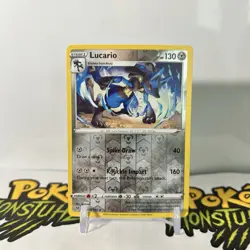 Lucario 120/185 - SWSH04: Vivid Voltage Reverse Holo Pokemon TCG - NM - Image 1