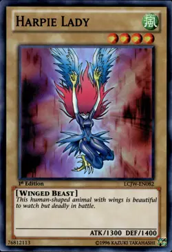 Harpie Lady - Super Rare 1st Edition LCJW-EN082 - LP - YuGiOh - Image 1