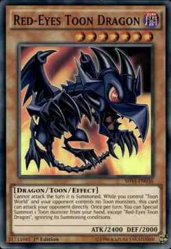 Red-Eyes Toon Dragon - Super Rare 1st Edition SHVI-EN036 - LP - YuGiOh - Image 1