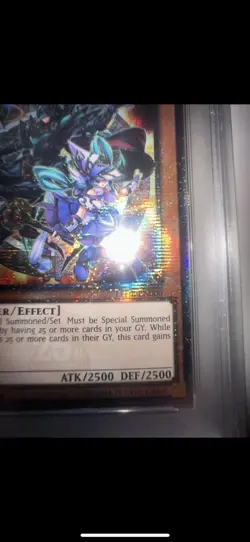 Yu-Gi-Oh! Magicians of Bonds and Unity LEDE-EN000 Quarter Century Rare PSA 10 - Image 2