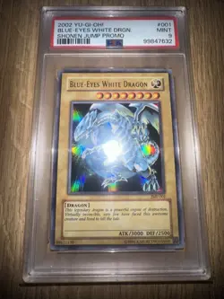 Blue-Eyes White Dragon JMP-001 PSA 9 Mint Shonen Jump Promo Yugioh! - Image 1