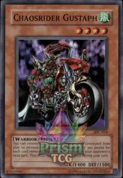 Chaosrider Gustaph super rare IOC-018 Yugioh - Image 1