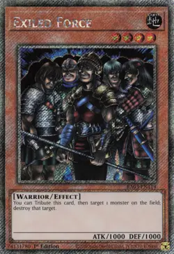 Yugioh Exiled Force RA03-EN119 - Platinum Secret Rare - Image 1