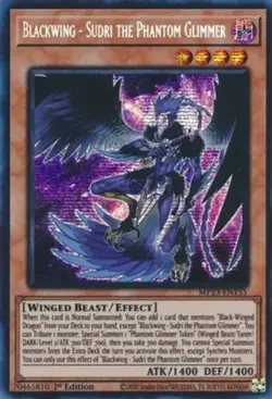Yugioh! Blackwing - Sudri the Phantom Glimmer - MP23-EN155 - Prismatic Secret Ra - Image 1