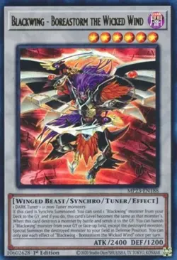 Yugioh! Blackwing - Boreastorm the Wicked Wind - MP23-EN188 - Ultra Rare - 1st E - Image 1