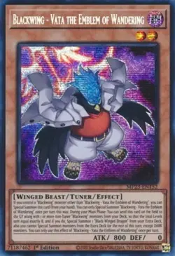 Yugioh! Blackwing - Vata the Emblem of Wandering - MP23-EN152 - Prismatic Secret - Image 1