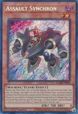 Yugioh! LP Assault Synchron - BLMR-EN003 - Secret Rare - 1st Edition Lightly Pla - Image 1