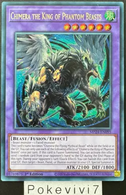 Carte YU-GI-OH! CHIMERA THE KING OF PHANTOM BEASTS MP24-EN095 Secret Rare NEUF - Image 1