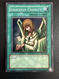 Yugioh Graceful Charity Unlimited SDP-040 LP - Image 1