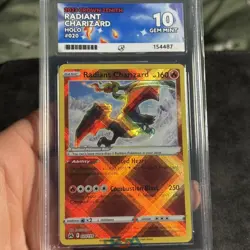 Pokemon Radiant Charizard Crown Zenith Holo Card 020/159 ACE 10 GEM MINT - Image 2