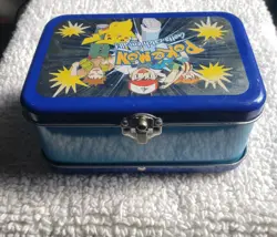 Pokemon Card Storage Box Mini Tin Accessory Network Nintendo 1998 Vintage USED - Image 3
