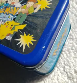 Pokemon Card Storage Box Mini Tin Accessory Network Nintendo 1998 Vintage USED - Image 5