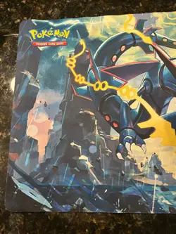 Pokemon SHINY Mega Rayquaza Premium Playmat Trading Card Game - Image 2