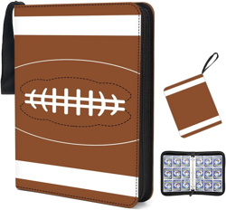 9-Pocket Football Trading Card Binder Fits 900 Cards 3 Rings Expandable Archival - Image 1