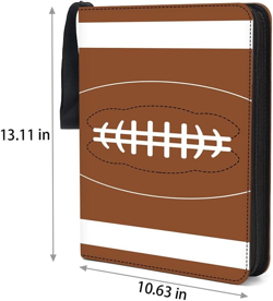 9-Pocket Football Trading Card Binder Fits 900 Cards 3 Rings Expandable Archival - Image 3