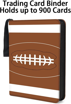 9-Pocket Football Trading Card Binder Fits 900 Cards 3 Rings Expandable Archival - Image 4