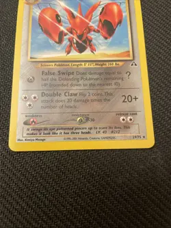 Scizor 29/75 Pokemon Neo Discovery Regular Rare Card - NM - Image 3