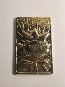 Pokemon Togepi 23K Gold Plated Card Nintendo 1999 Burger King US SELLER - Image 1