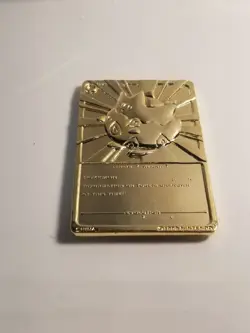 Pokemon Togepi 23K Gold Plated Card Nintendo 1999 Burger King US SELLER - Image 3