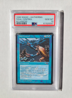 MTG Tidal Control PSA 10 GEM MINT 1996 Alliances Vintage Reserve List Magic Card - Image 1