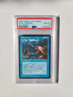 MTG Tidal Control PSA 10 GEM MINT 1996 Alliances Vintage Reserve List Magic Card - Image 2