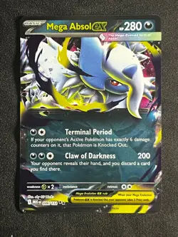 Mega Absol ex 086/132 Mega Evolution Double Rare Pokemon Trading Card TCG - Image 1