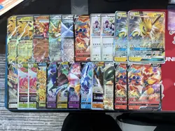 Pokemon Jumbo Card Lot - 38 Cards All Eras - Pikachu, Jolteon GX, Pikachu VUnion - Image 1