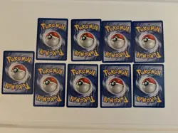 Kabuto Fossil 1st Edition Pokemon TCG Common Card 50/62 Near Mint (NM) Lot of 9 - Image 2