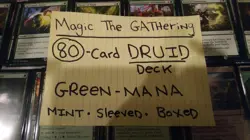 MAGIC THE GATHERING: "80-Card DRUID Deck" - GREEN MANA! - DRUIDS THEME! Boxed! - Image 2