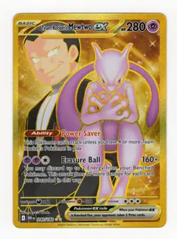 Pokemon Team Rocket's Mewtwo EX Destined Rivals Card 240/182 NM/M - Image 1