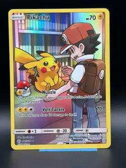 Pokemon TCG Pikachu Card #241/236 Cosmic Eclipse Secret Rare - Image 1