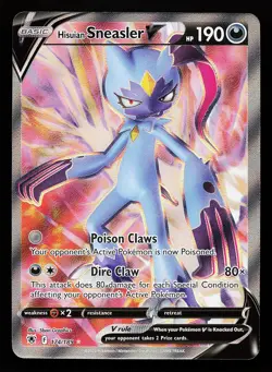 Hisuian Sneasler V 174/189 Ultra Rare Astral Radiance Pokemon Card - Image 1